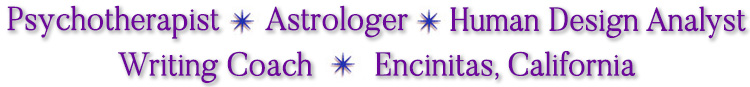 Laurie Baum Astrologer, Human Design Analyst, Writing Coach, Encinitas, California
